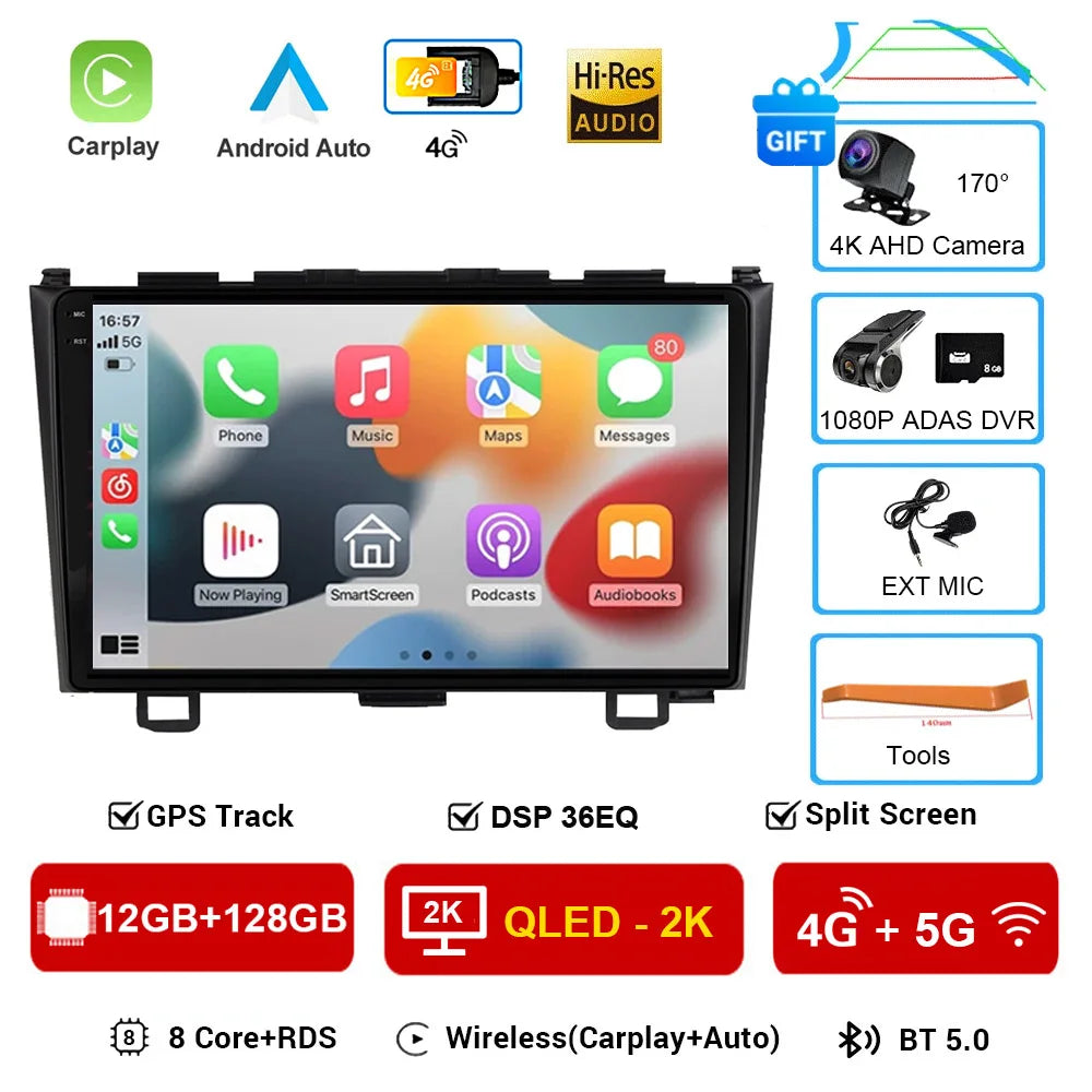 Android 16 Double Din Car Radio GPS for Honda CR-V 2007-2011 Bluetooth - image 11