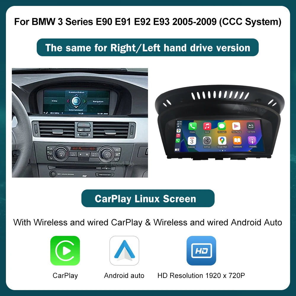8.8'' Wireless CarPlay & Android Auto for BMW 3 & 5 Series - image 7