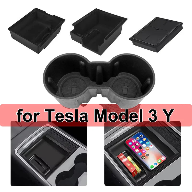 Center Console Organizer Trays for Tesla Model 3 and Model Y
