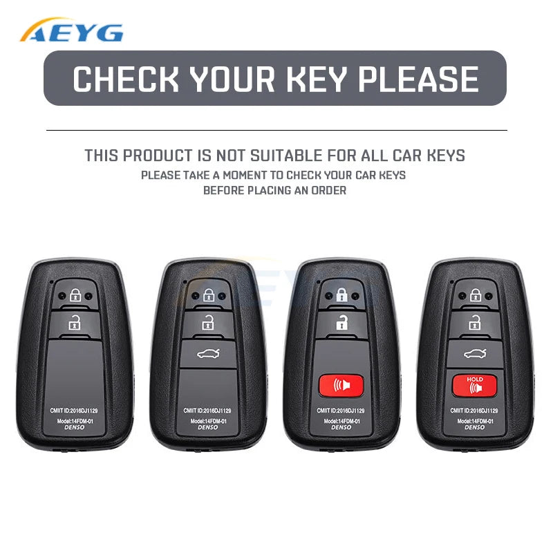 Slim TPU Car Key Fob Cover for Toyota Camry RAV4 Highlander C-HR - image 2