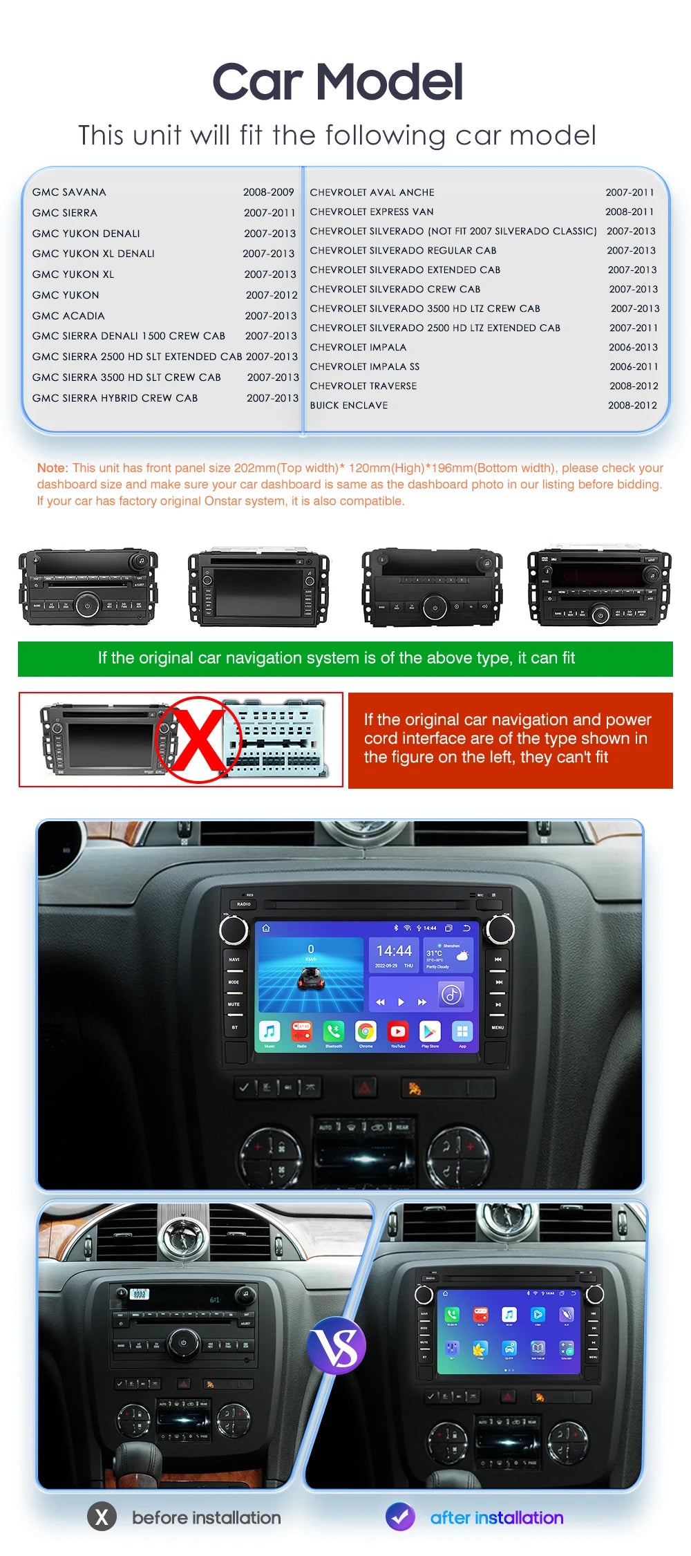 7-Inch Android 13 Touchscreen Car Stereo for Chevy Silverado GMC Sierra - image 10