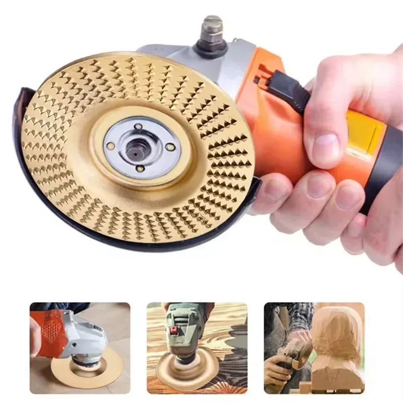 Angle Grinder Metal Grinding Disc, Flat/curved/inclined Disc Woodworking Carving Set, Wood Polishing Rotating Too