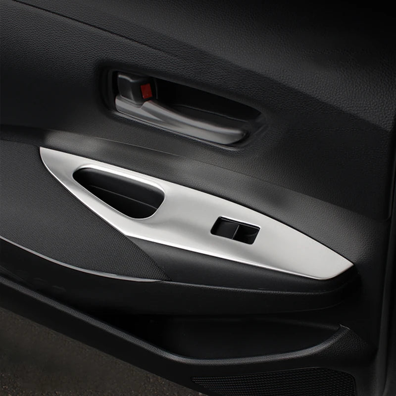 Stainless Steel Window Switch Cover for Toyota Corolla E210 Hybrid - image 6