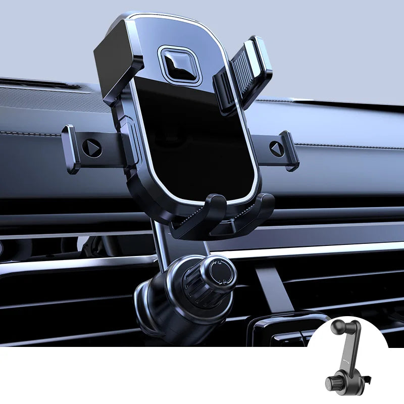 Car Air Vent Phone Holder with Wide Clamp & Metal Hook