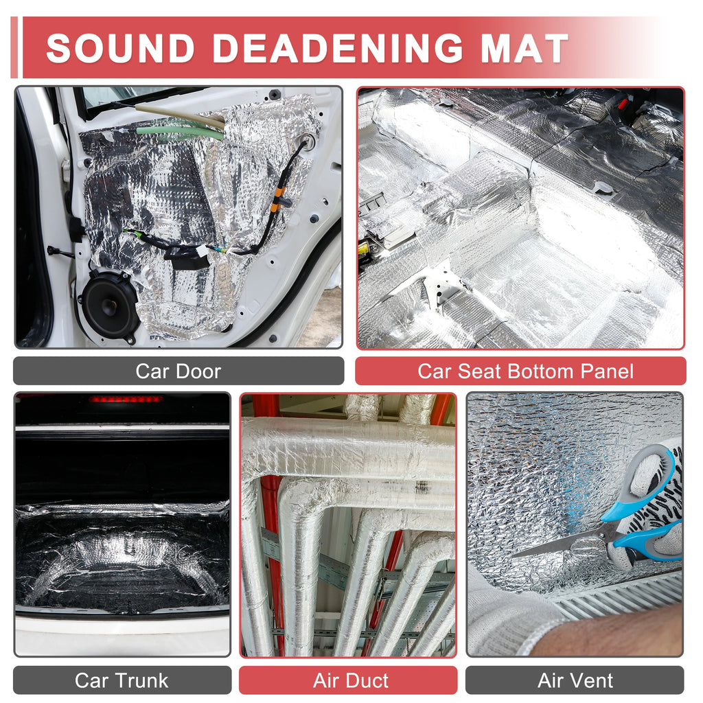 Sound deadening foam roll 4mm, 40x420cm acoustic insulation mat, around 18 square feet