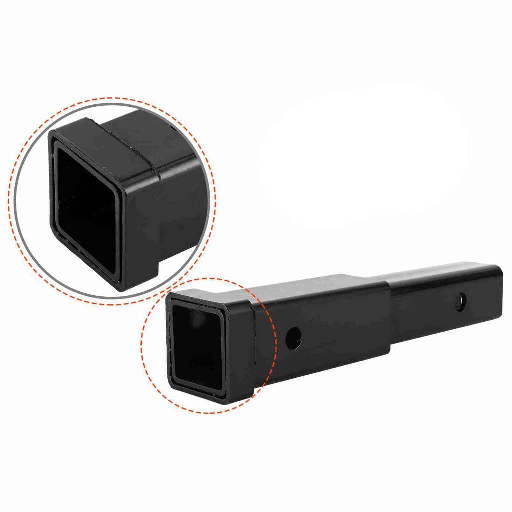 12in Trailer Hitch Extension 500lbs Towing Extender Steel  Tube for Class 3/4 2in Receiver Trailer Hitch Extension