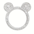 Teddy Bear Rhinestone Start Button Ring Sticker for Car Interior - view 11