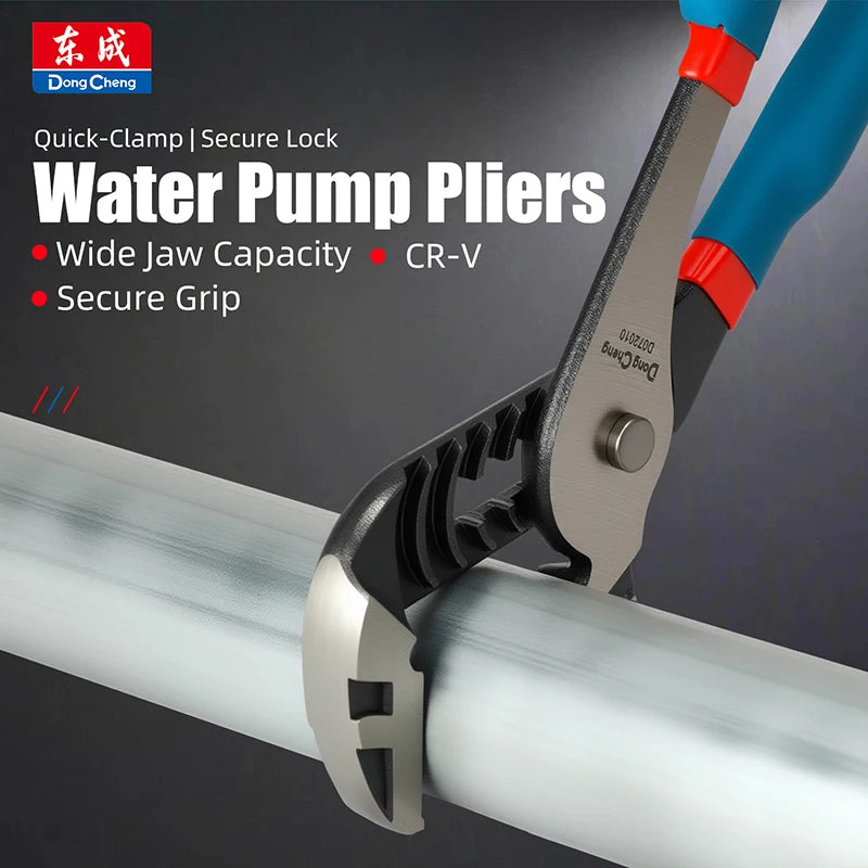 Quick-Release Water Pump Pliers Plumbing Pipe Wrench Adjustable Water Pipe Clamp