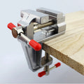 3.5-Inch Mini Aluminum Bench Vise – Table Clamp-On