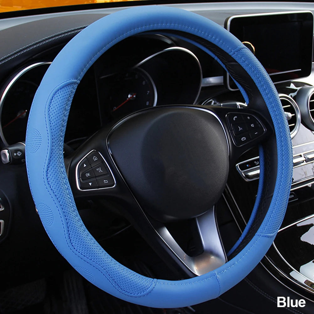 Comfortable Braided Steering Wheel Cover for Cars - 10 Colors - image 22
