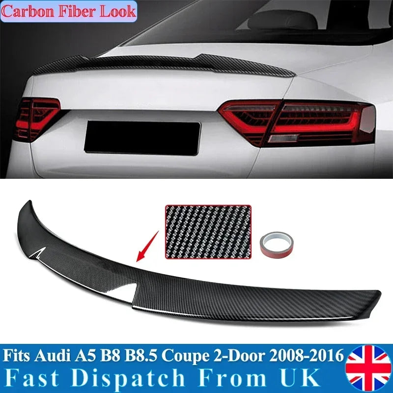 Carbon Fiber Look Rear Spoiler for Audi A5 S5 RS5 Coupe