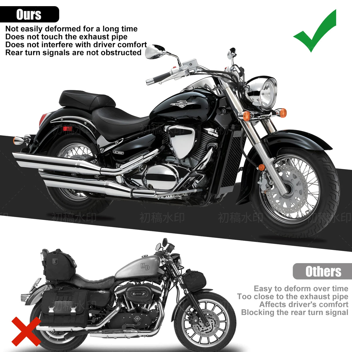 20L Saddle Side Bag for Honda Shadow Aero 750 - image 10