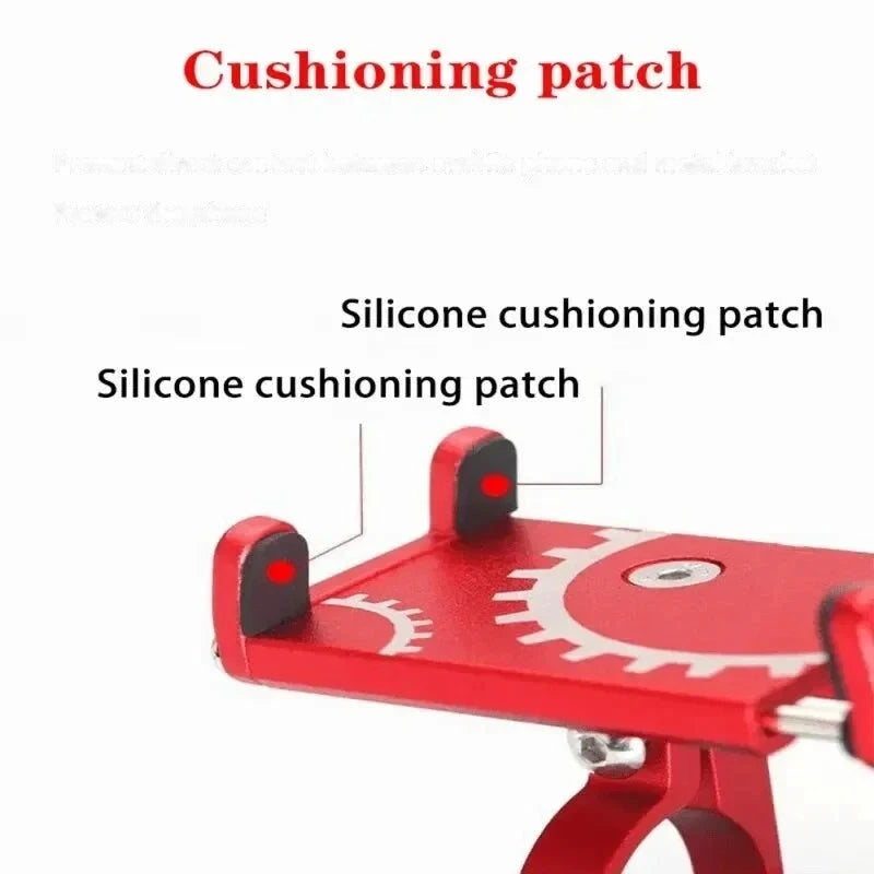 Metal Bicycle & Motorcycle Handlebar Phone Mount – Anti-Slip