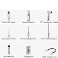 9Pcs Grease Coupler Kit Grease Gun Tip Quick Connect Grease Gun Fittings | Complete Lube Accessories with Pouch