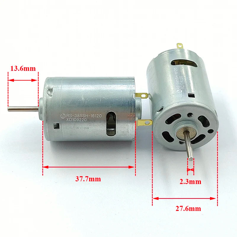 MABUCHI RS-385SH-16120 DC 12V/18V/24V 11000RPM 28mm Carbon Brush Motor for DIY Hobby Toy Model