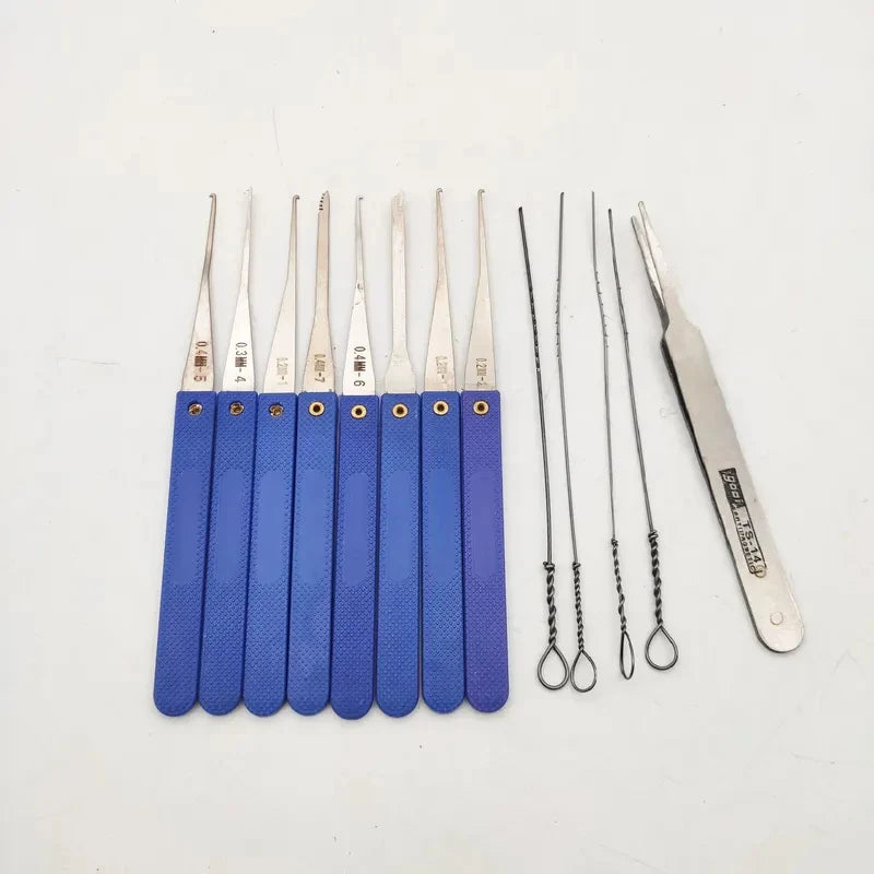 Hot Locksmith Hand Tools Strong Lock Pick Padlock Repair Tools Kit Door Opener Unlocking Tool Handle Combination Lock Hardware
