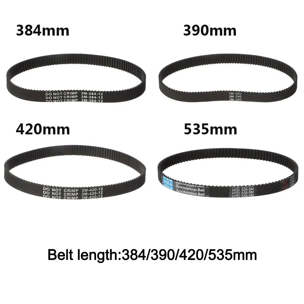 Electric Scooter 3m 384 12 Transmission Belt Timing Belts HTD 3m-384-12 5M-535-15 Rubber Drive Stripe E-scooter Hoverboard Parts