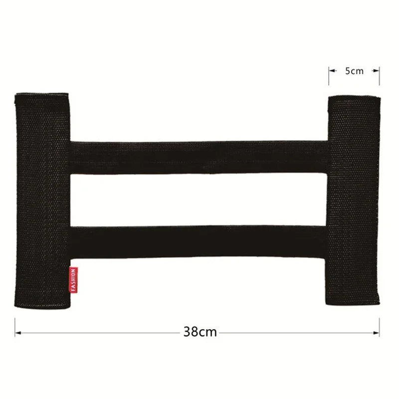 Elastic Trunk Straps and Mesh Net for Fire Extinguisher and Small Items