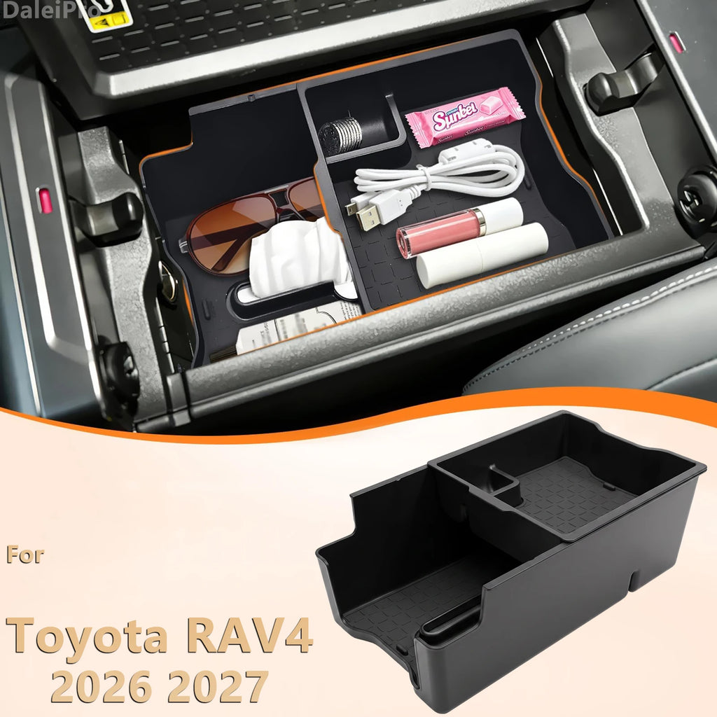 2-Layer Center Console Organizer for Toyota RAV4 XA60 2026-2027