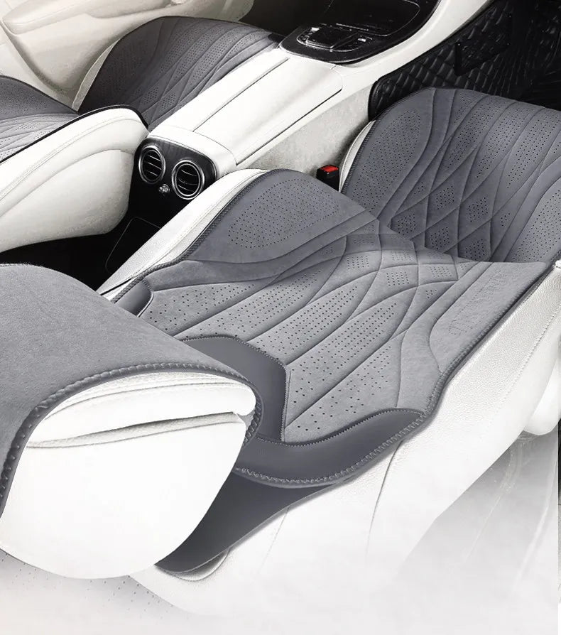 Perforated Suede-Finish Car Seat Covers, Single, Pair or Rear