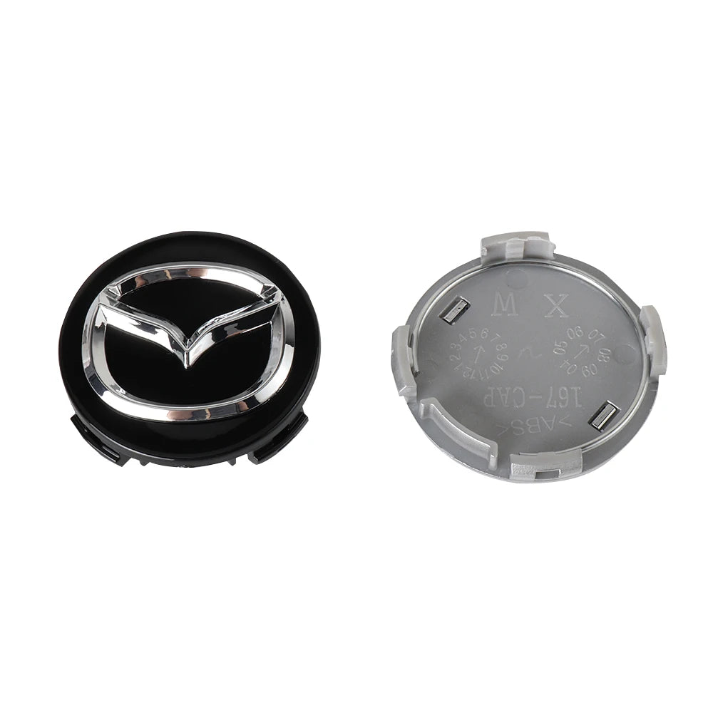 56mm Wheel Center Hub Caps for Mazda CX Series, 4-Pack - image 4