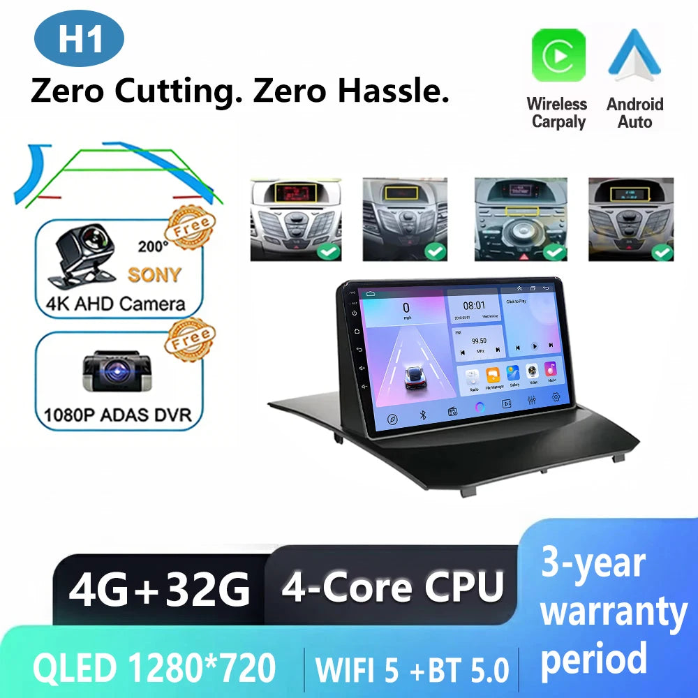Ford Fiesta 2009-2017 Android Car Radio with CarPlay & GPS - image 9