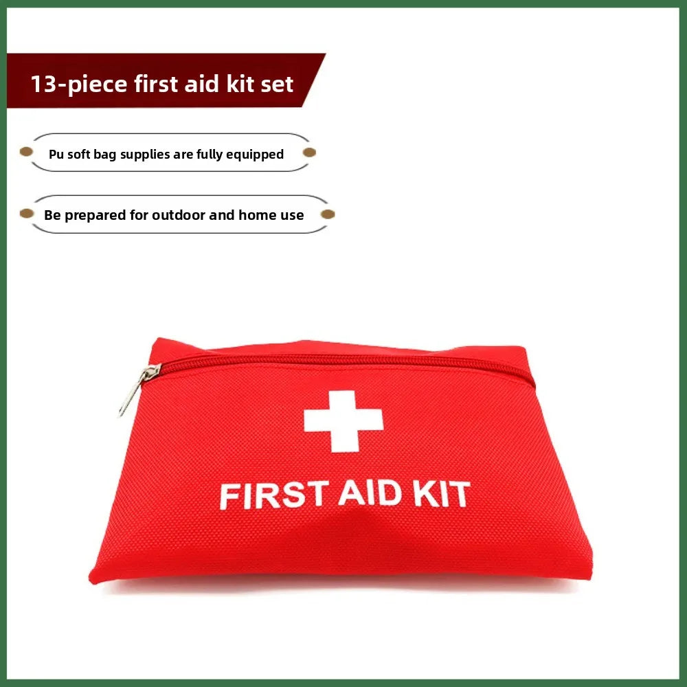 13-Piece Portable First Aid Kit for Outdoor & Travel