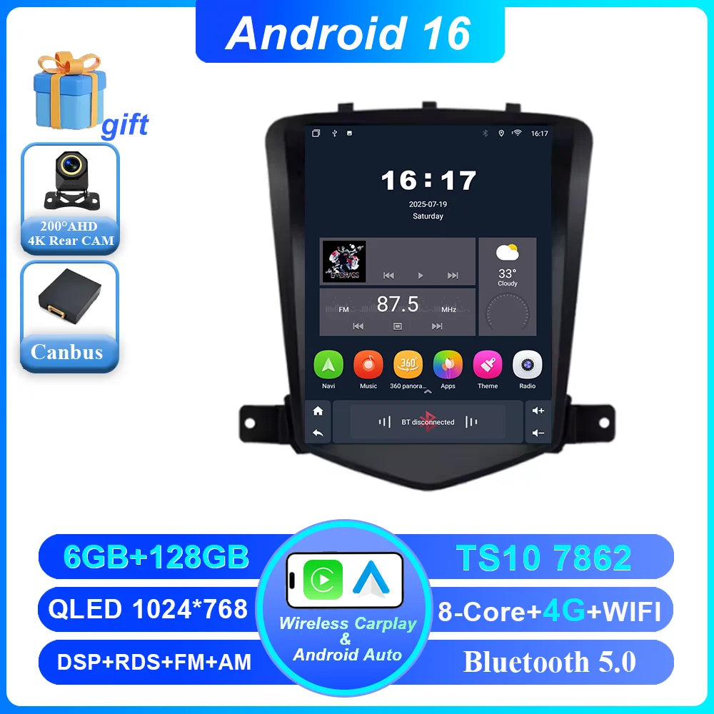 Android 16 Car Stereo for Chevy Cruze (2008-2012) - image 10