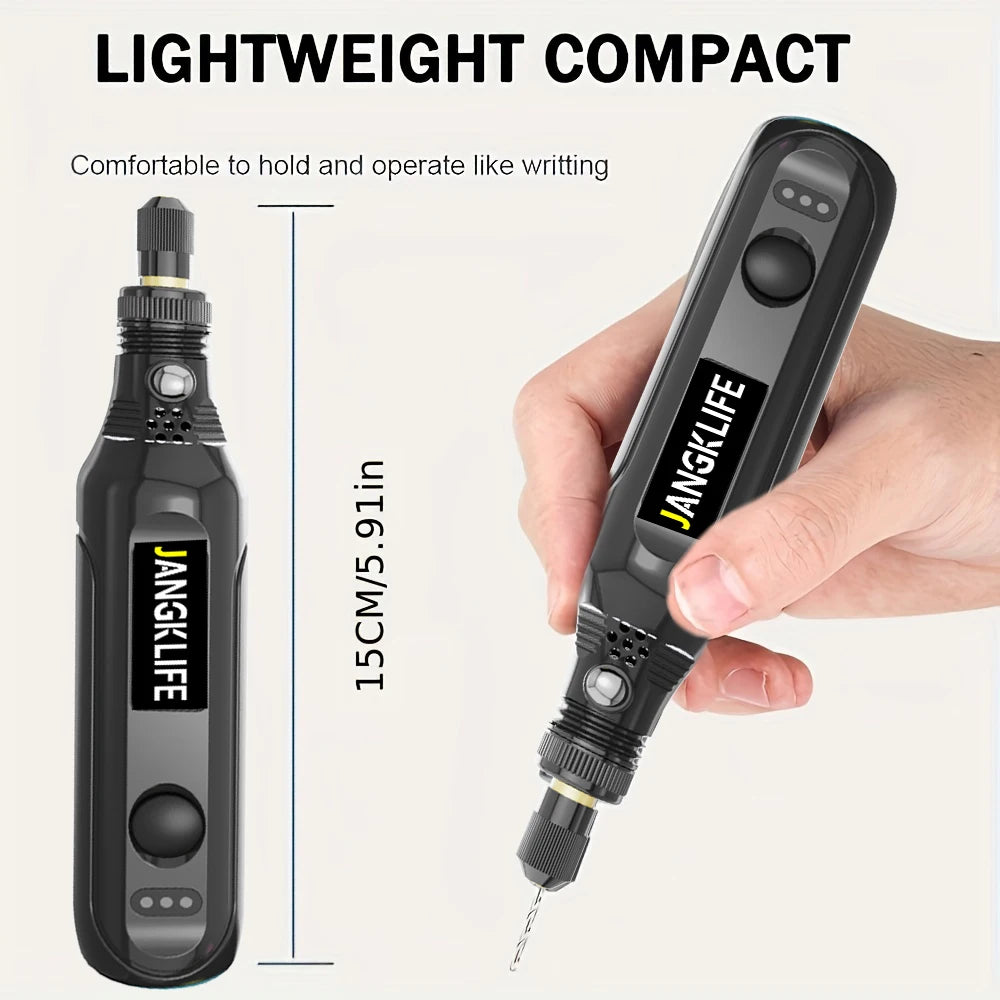 USB Cordless Rotary Tool Kit - Jewelry, Wood, Metal & Glass Engraving - image 2