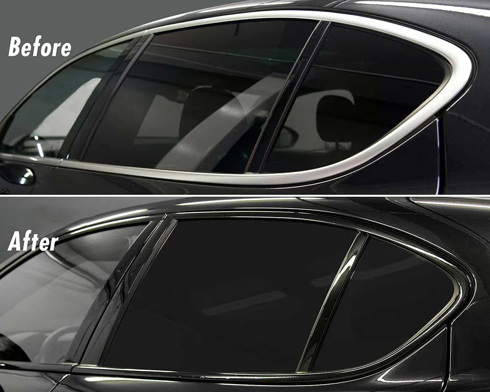 Gloss Piano Black Vinyl Wrap Film for Car Trim and Mirrors