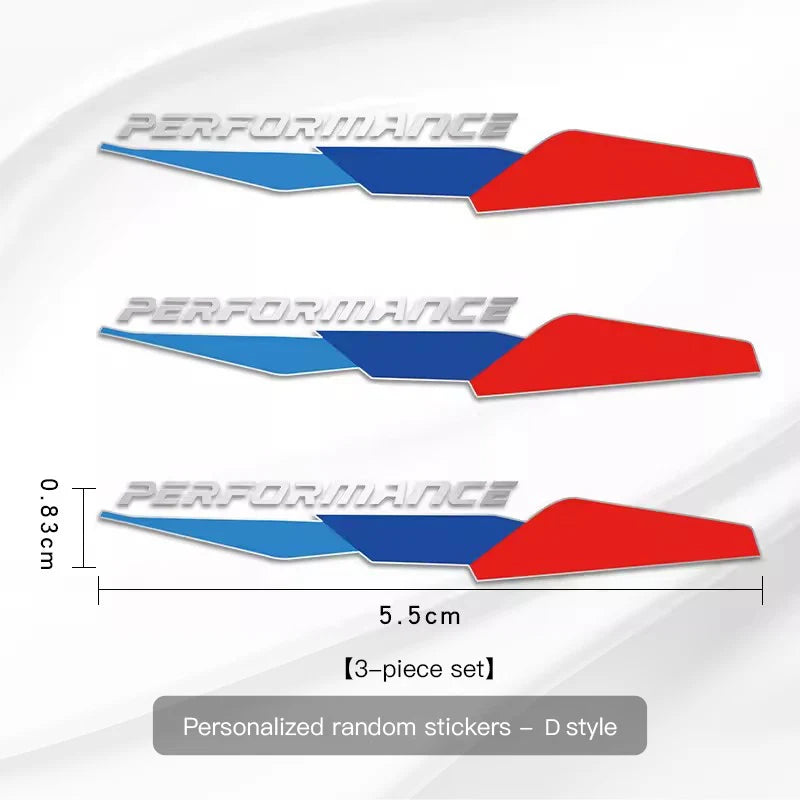 Tri-Color Stripe Metal Interior Sticker Set for BMW G30 G01 G05