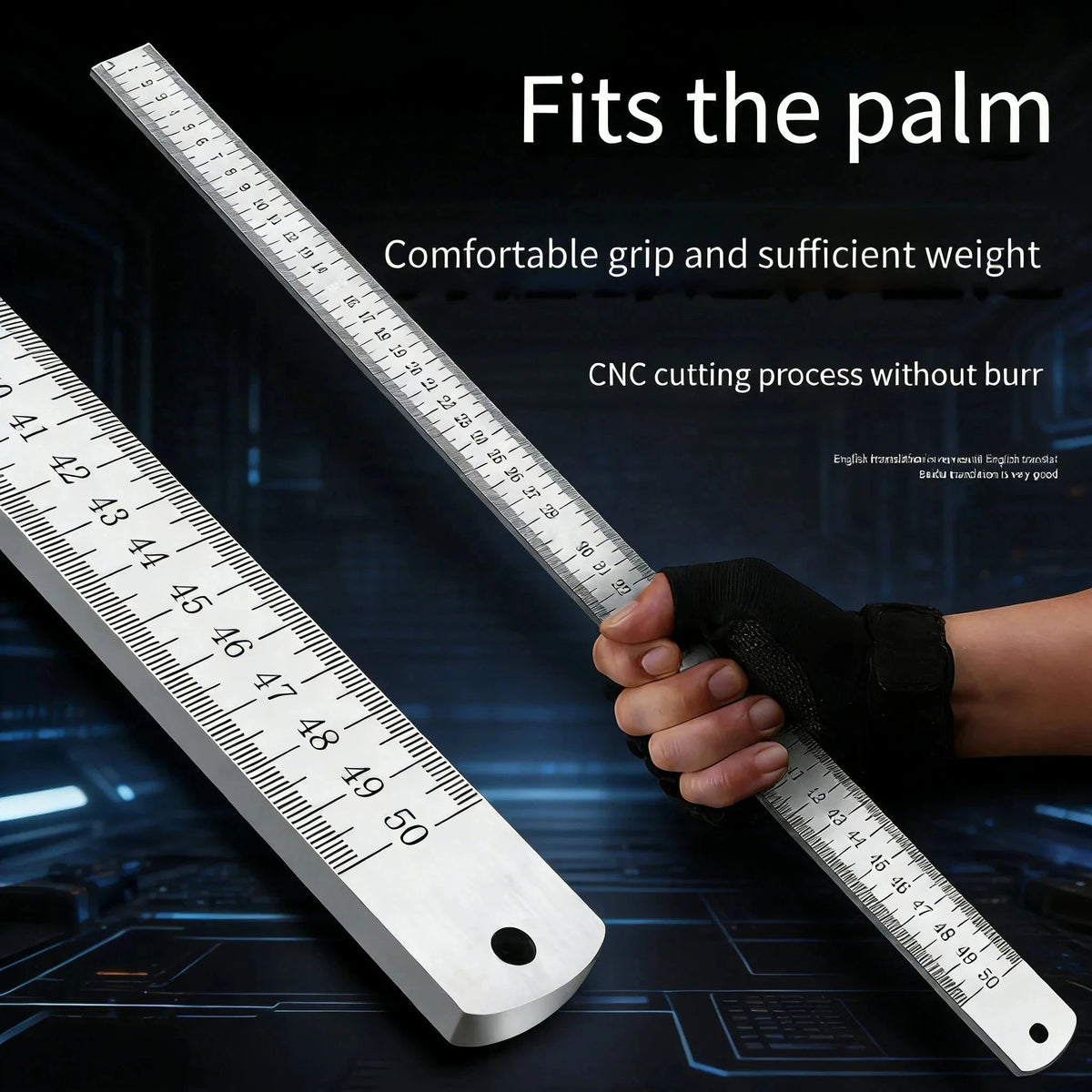 Tempered 5mm Stainless Steel Ruler – Multi-Purpose Scale
