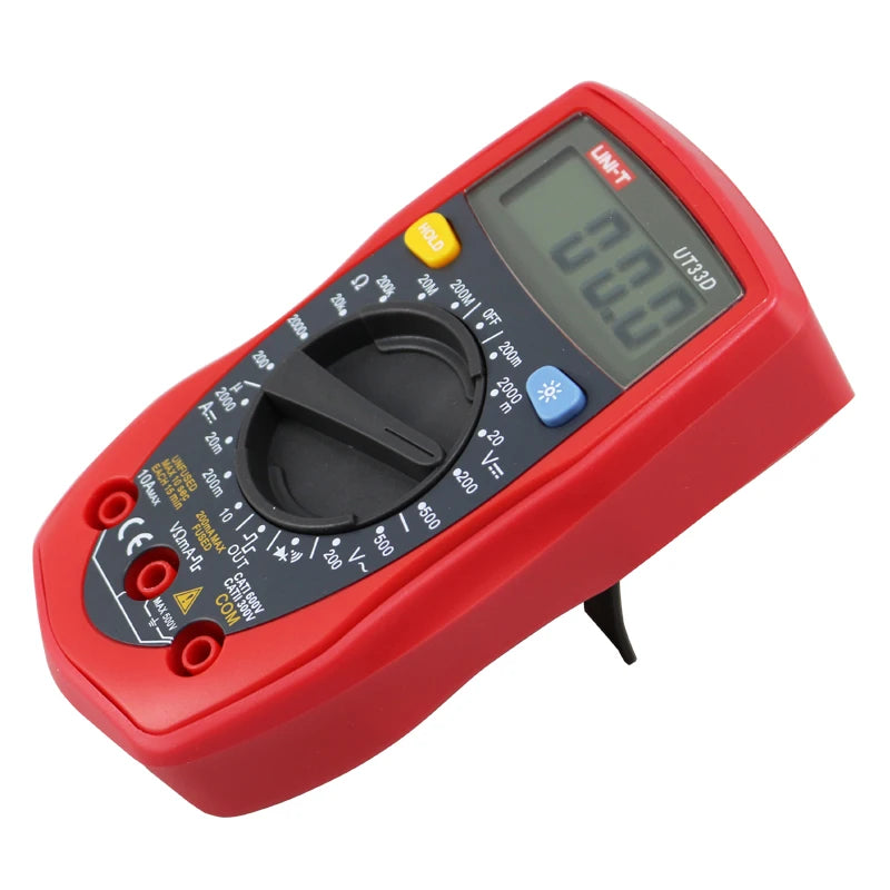 UNI-T UT33D Pocket Multimeter Digital Professional AC DC Ammeter Voltmeter Resistance Tester Multi Meter