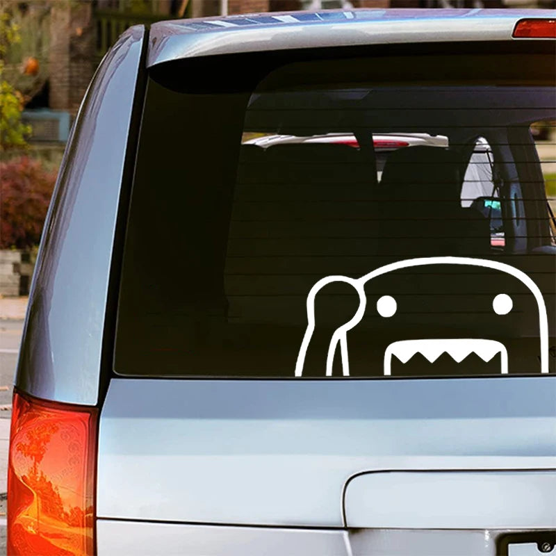 Peeking Cartoon Car Decal for Bumper or Rear Window
