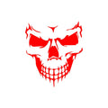 Multicolor Skull Face Vinyl Sticker Set for Car, Motorcycle and Helmet - view 16