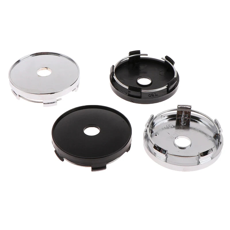 Black 60mm Wheel Hub Caps (4-Pack) – Universal Car Wheel Styling - image 5