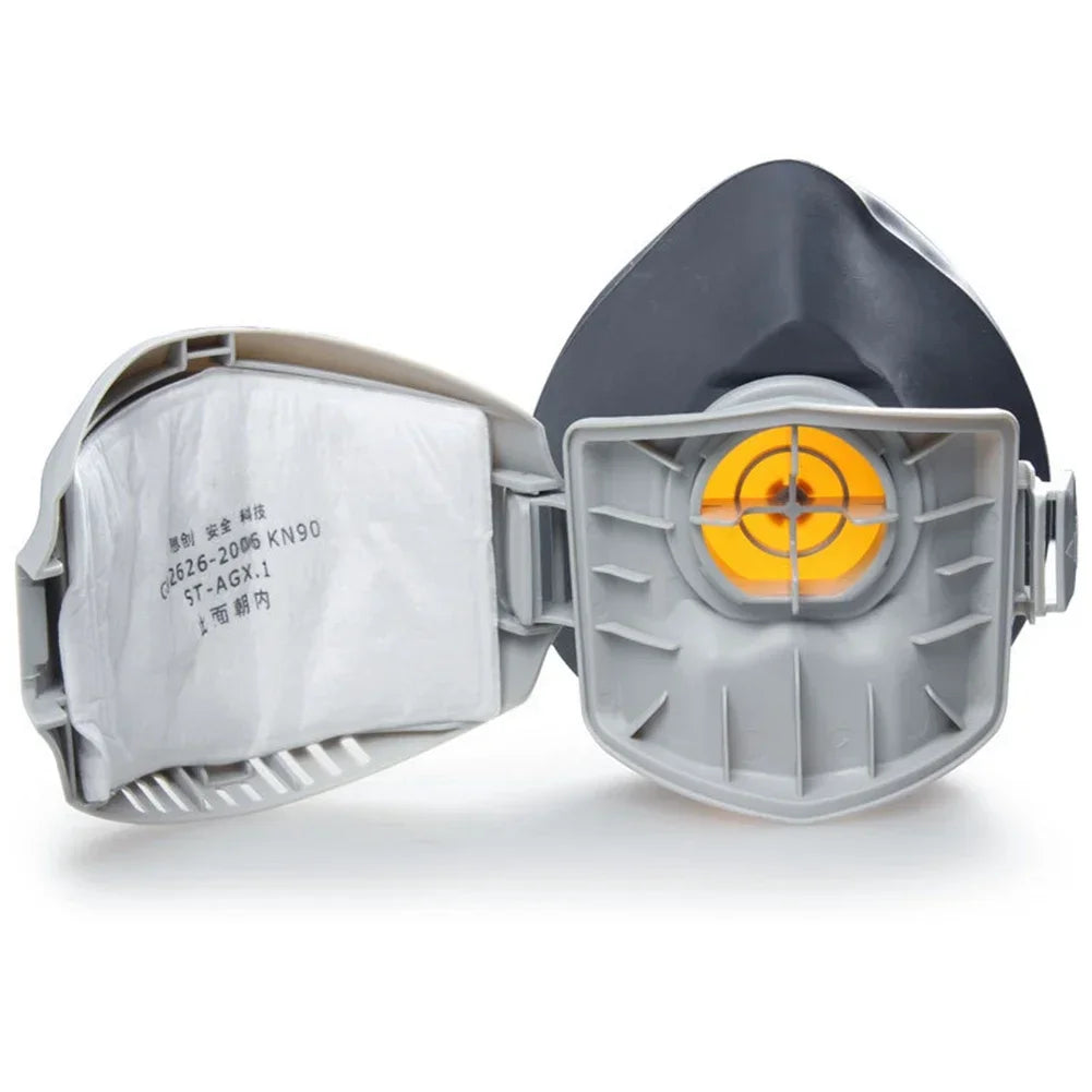 Half Face Dust-Proof Respirator Mask with Filter Cotton for Construction