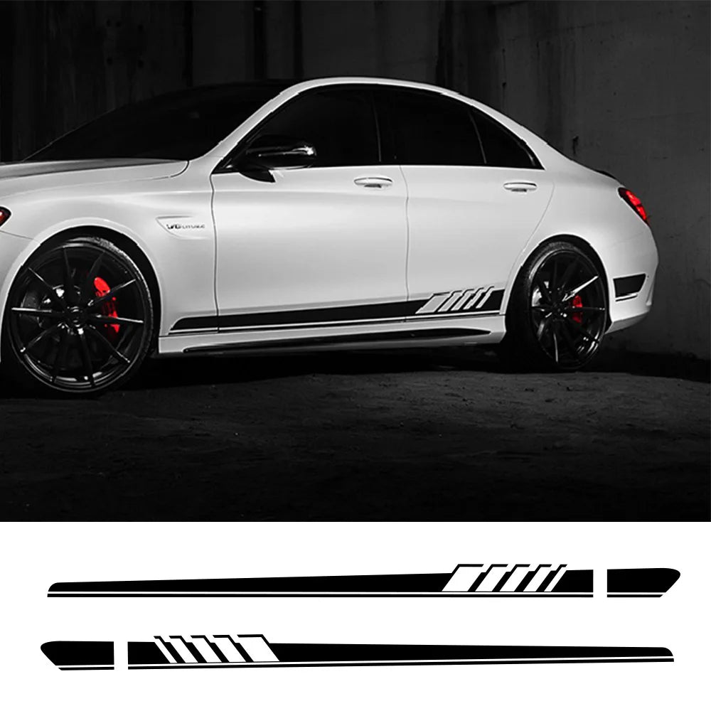 For Mercedes-Benz C-Class GLC CLA AMG Side Stripe Decals