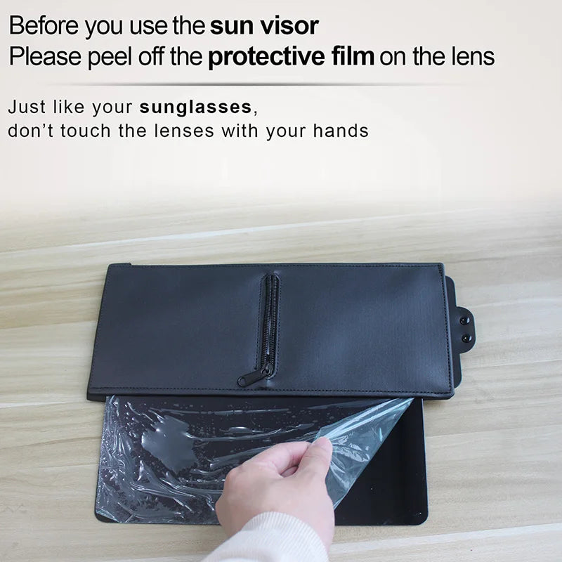 Universal Car Sun Visor Extender, Retractable Anti-Glare Shield