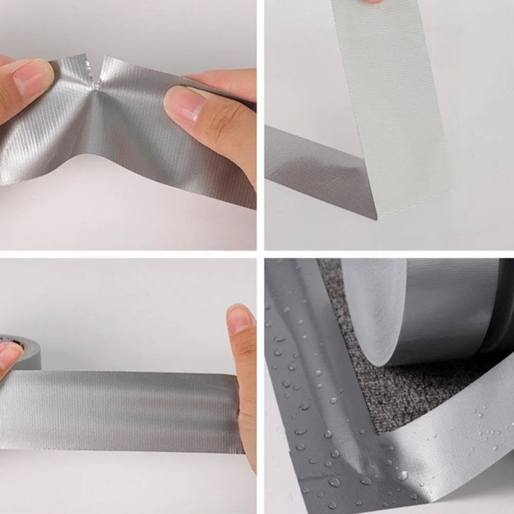 10m Heavy-Duty Silver Cloth Duct Tape – Waterproof