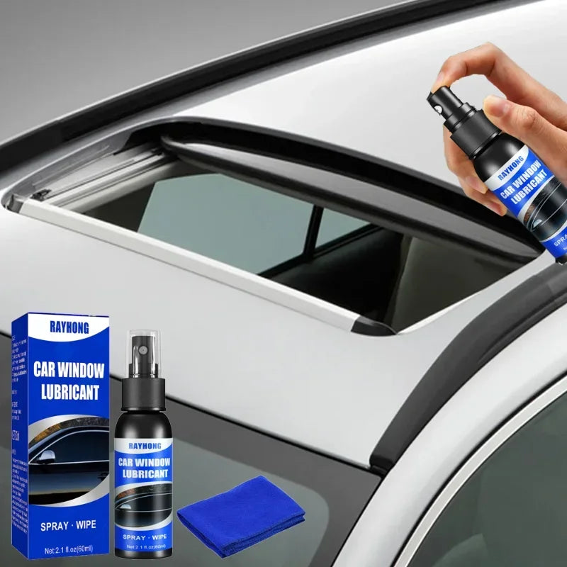 Car Rubber Seal and Window Lubricant, 60ml with Cloth