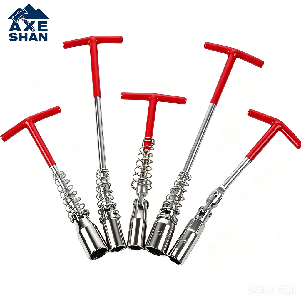 T Type Spark Plug Socket Wrench 360 Degree Swivel Head 14/16/21mm for Car Motorcycle