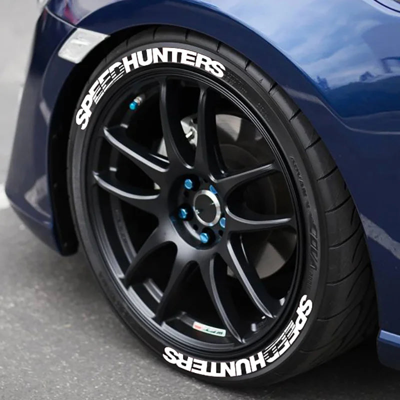 SPEED 3D Tire Letter Stickers for One Tire, Waterproof