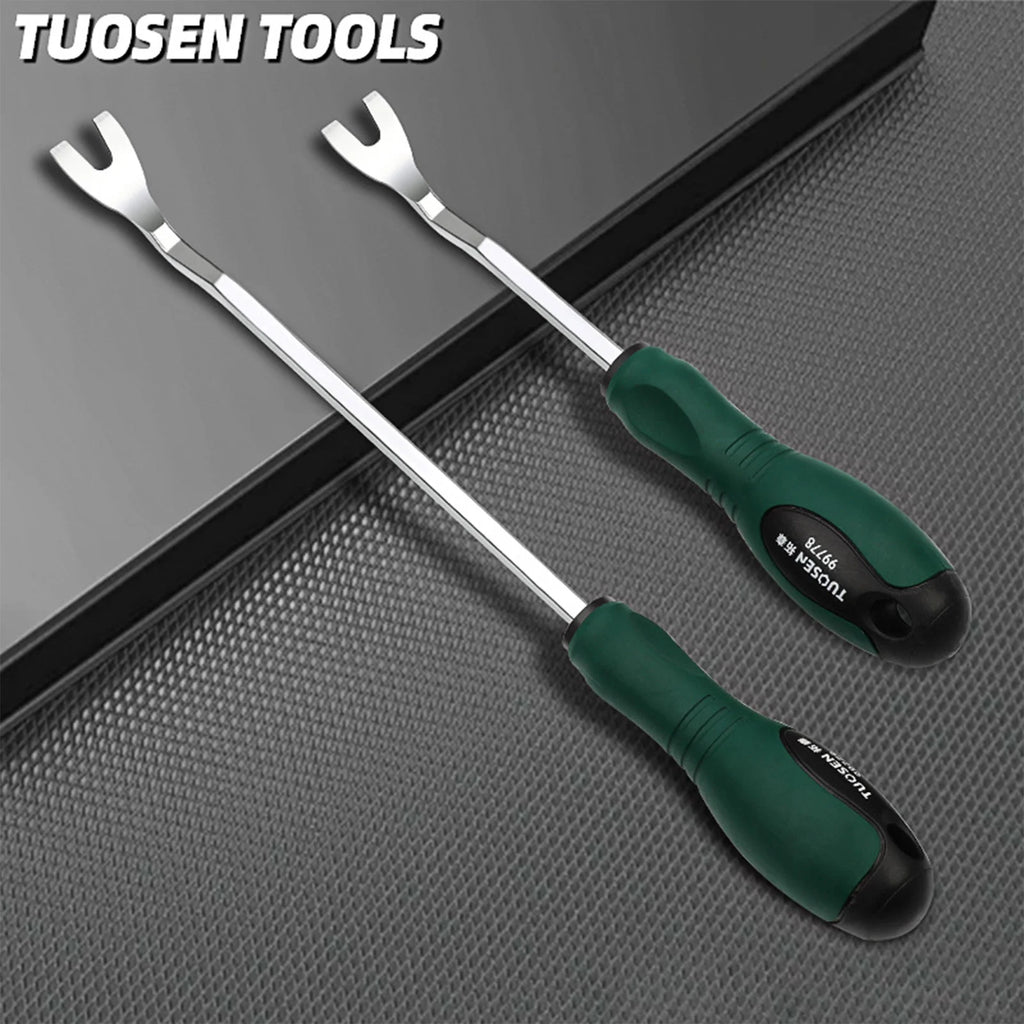 Auto Door Panel Clip Remover Tool Set Durable Steel Pry Bar Kit for Interior Trim Removal Car Repair Accessories