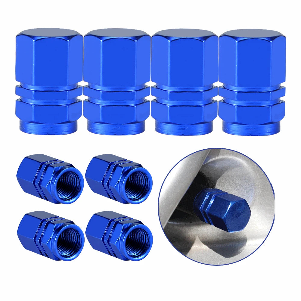 12-Pack Aluminum Tire Valve Caps Universal Fit for Cars & Motorcycles - image 2