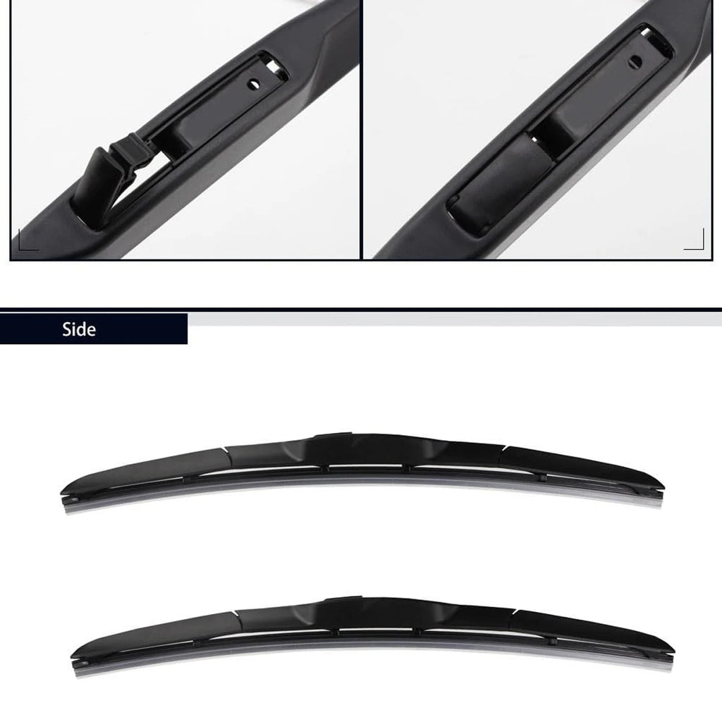 Universal Frameless Windshield Wiper Blade for J/U Hook Arms