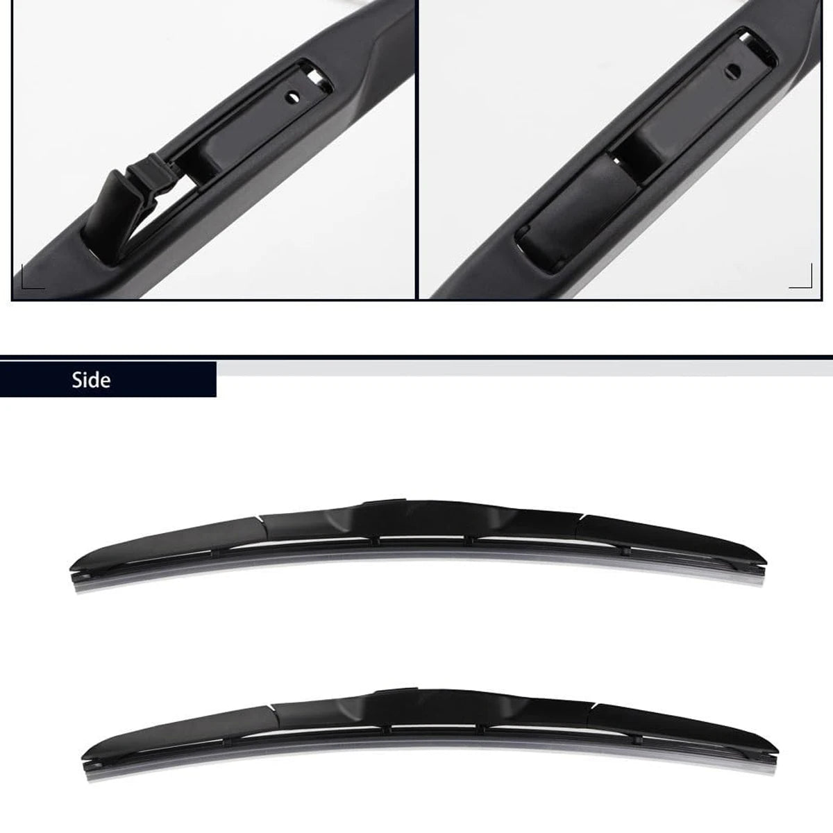 Universal Frameless Windshield Wiper Blade for J/U Hook Arms