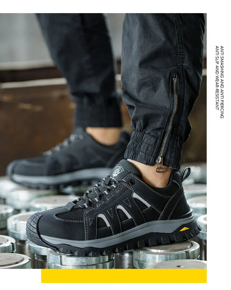 Men's Lightweight Steel Toe Slip-Resistant Work Boots - image 22