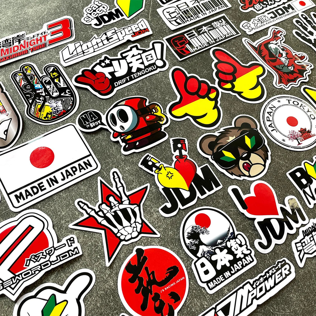 40-Piece JDM Vinyl Sticker Pack for Motorcycles & Cars - image 5