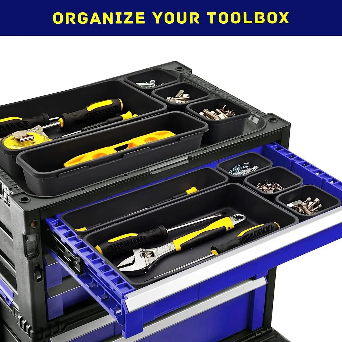 Drawer Organization 8/26/47pcs Tool Tray Tool Box Organizer Tray Dividers Set Workbench Cabinet Bins Tool Chest Garage Hardware